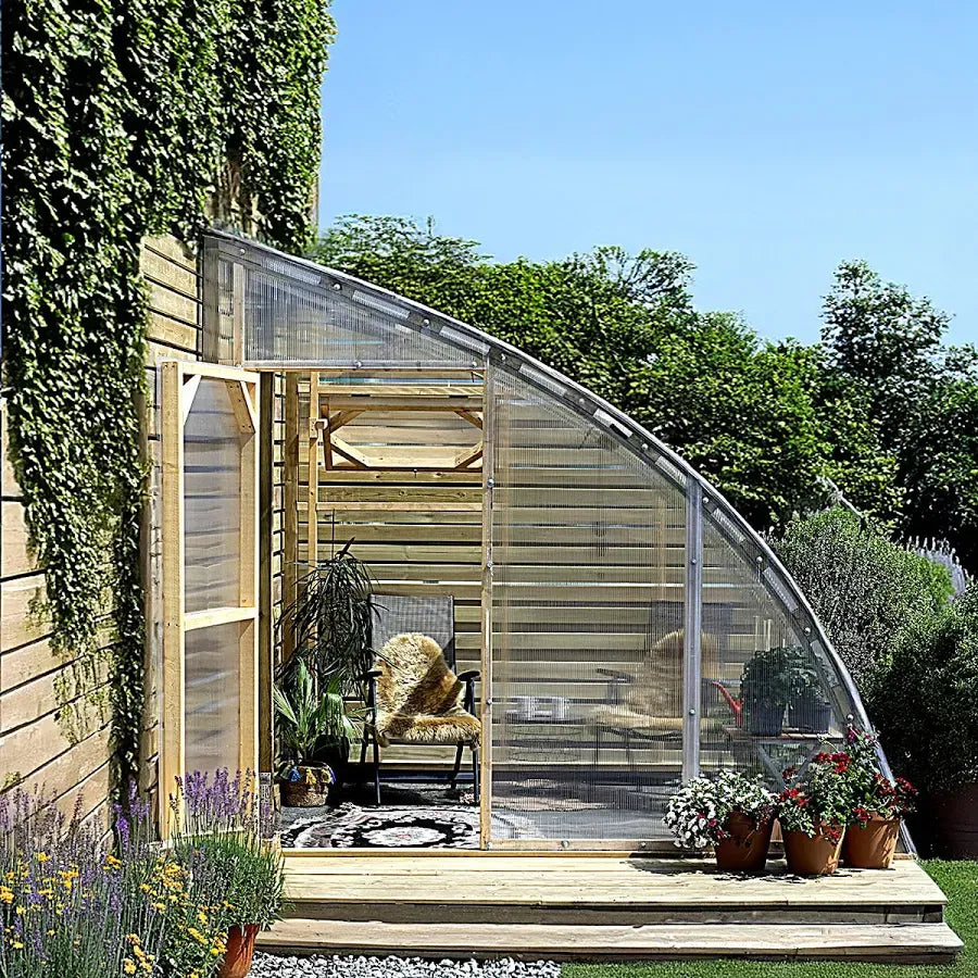 Norhage Vegg 300 10×13 Wooden Lean-To Greenhouse