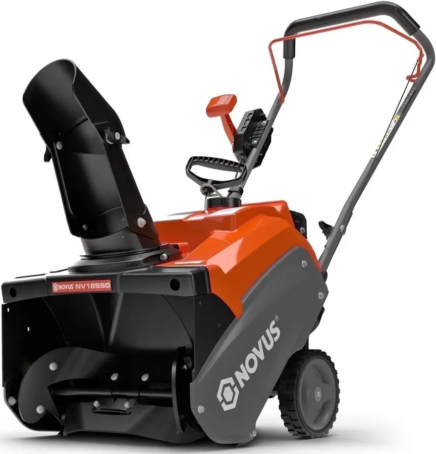 Novus Single Stage Gas Snow Blower 18 inch with 190 Remote Chute Control