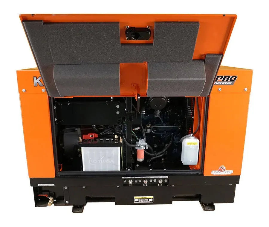 Kubota Lowboy Pro GL14000 Diesel Generator – 14 kW Standby, 12 kW Prime, Single-Phase, 120-240 Volt, Liquid-Cooled, Enclosed, Receptacles and Terminal