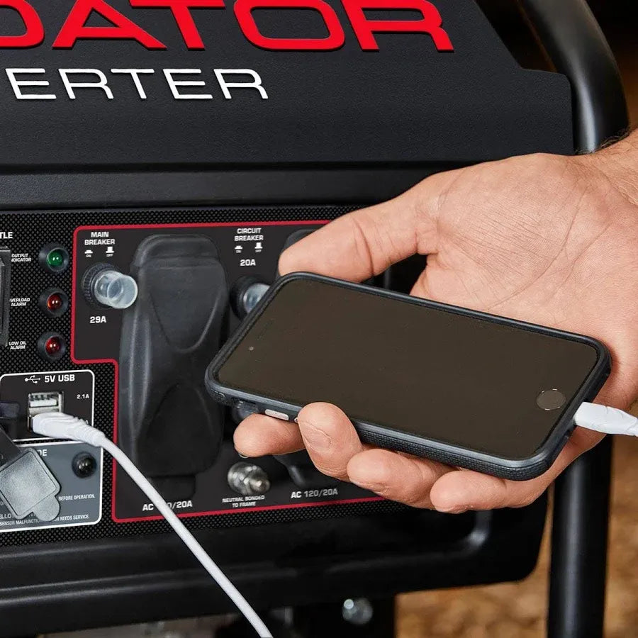 Predator 4550 Watt Open-Frame Inverter Generator With Co Secure Technology