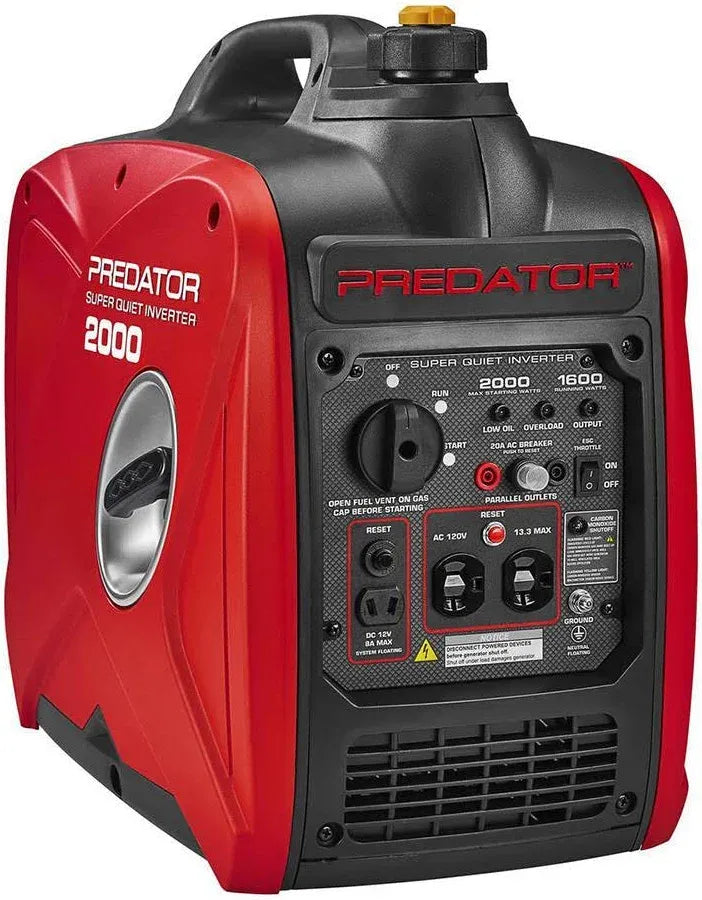 Predator 2000 Watt Super Quiet Inverter Generator With Co Secure
